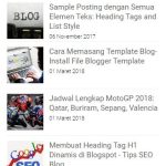 Tutorial Blogspot : Membuat Recent Post dan Recent Comments Pada Blogspot